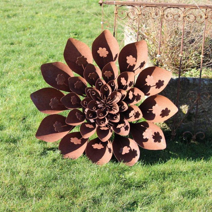Fleur métallique Flower 394 Rusty – Image 2