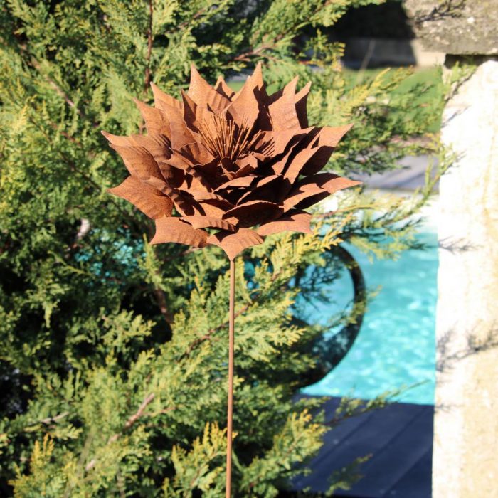 Fleur métallique Flower 289 Rusty – Image 6
