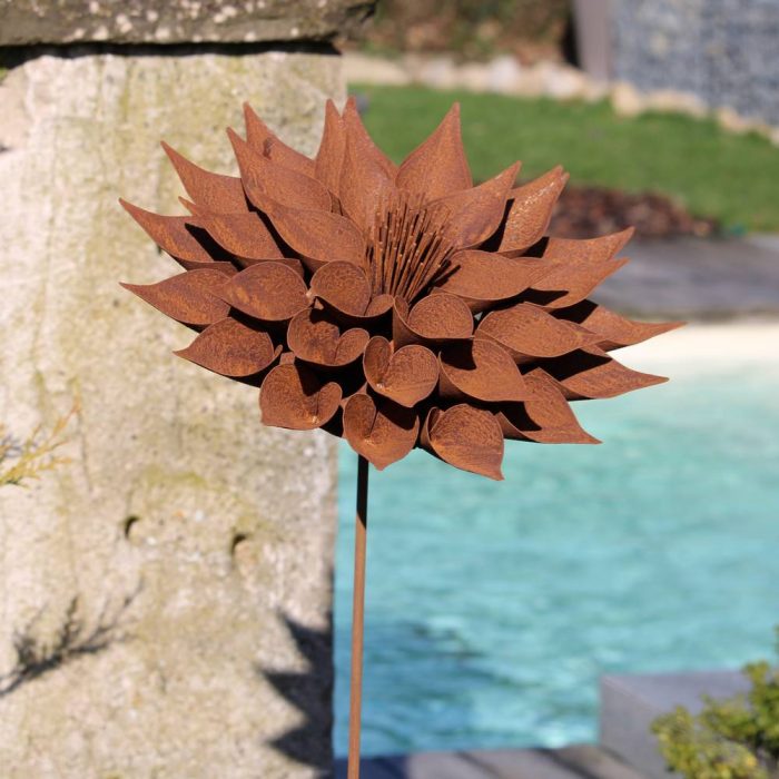 Fleur métallique Flower 294 Rusty – Image 4