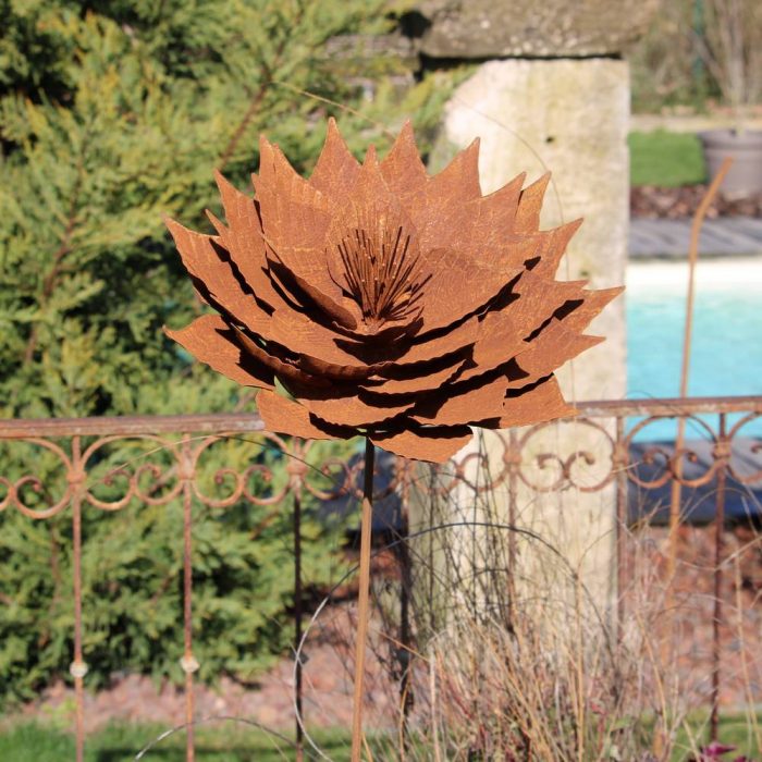 Fleur métallique Flower 290 Rusty – Image 6