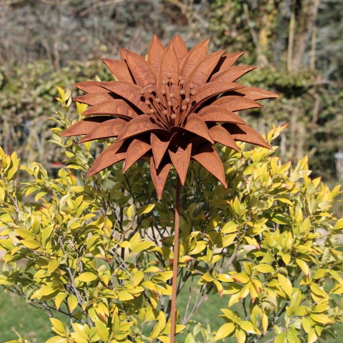 Fleur métallique Flower 296 Rusty – Image 5