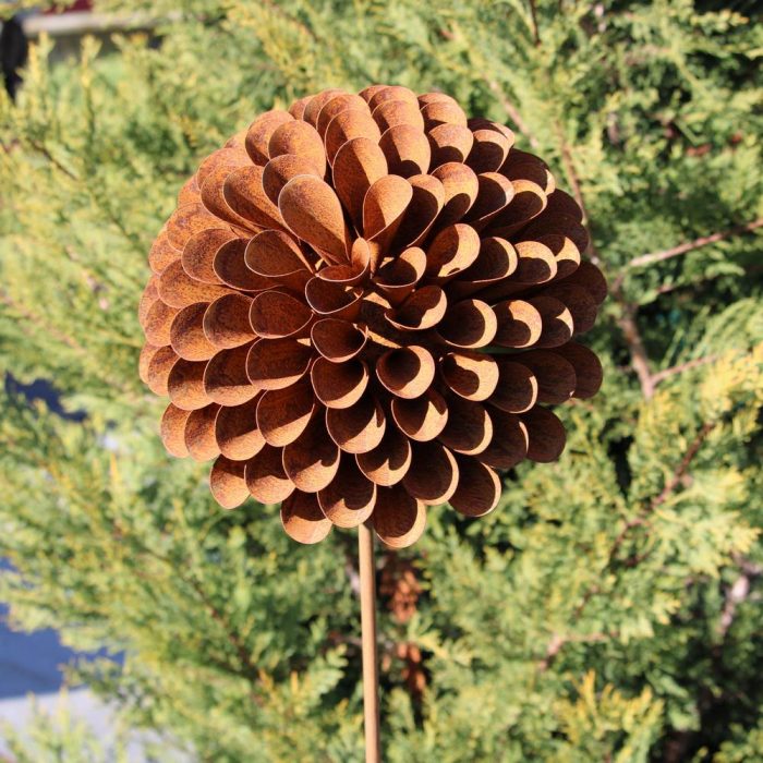 Fleur métallique Flower 501 Rusty