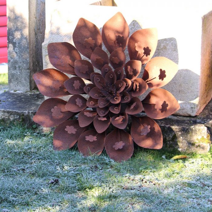 Fleur métallique Flower 394 Rusty – Image 3