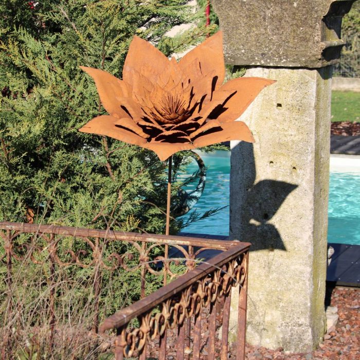 Fleur métallique Flower 393 Rusty – Image 5