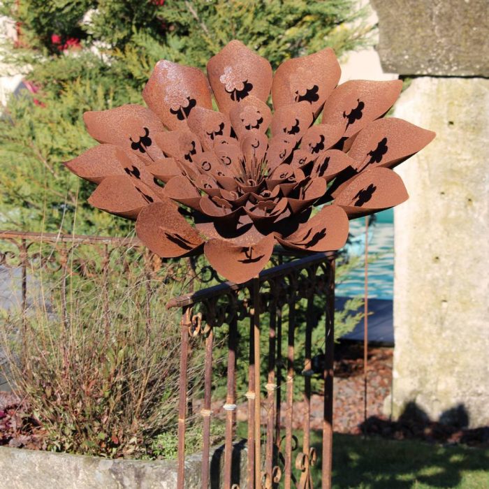 Fleur métallique Flower 394 Rusty – Image 4