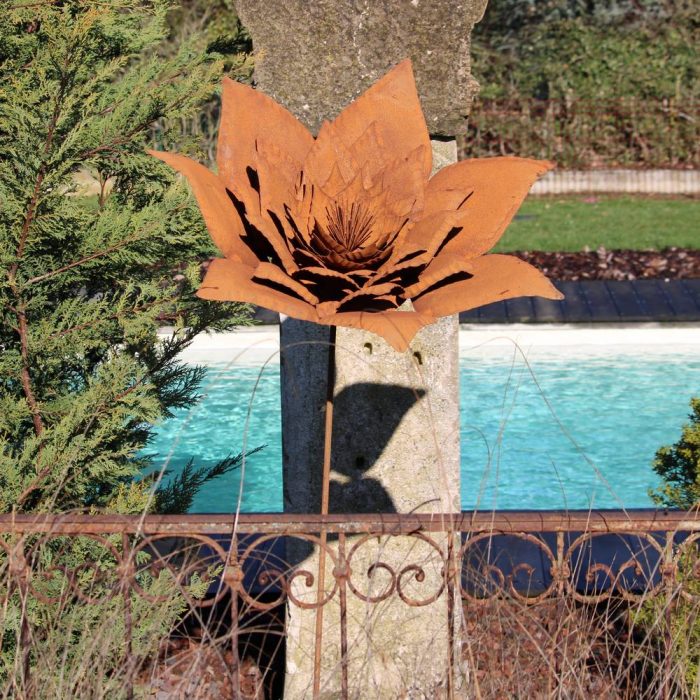 Fleur métallique Flower 393 Rusty – Image 3
