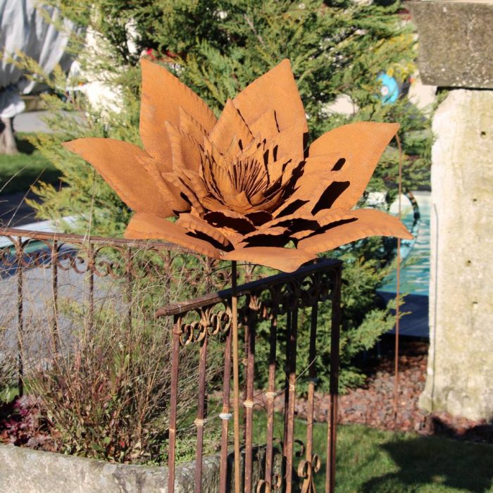 Fleur métallique Flower 393 Rusty – Image 4