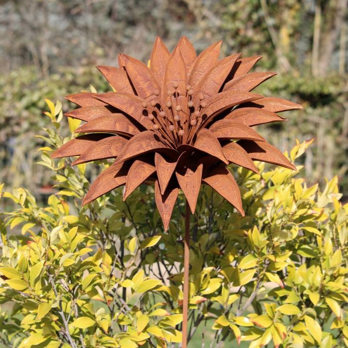 Fleur métallique Flower 296 Rusty
