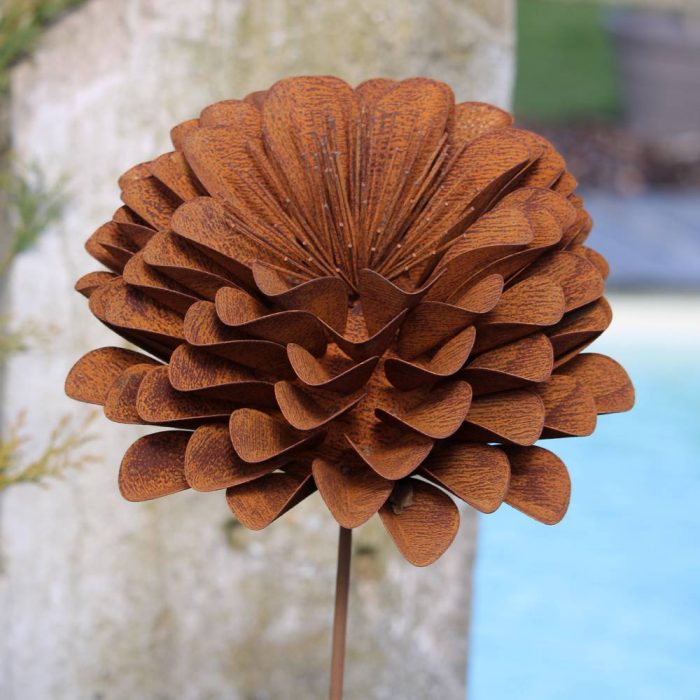 Fleur métallique Flower 481 Rusty – Image 4
