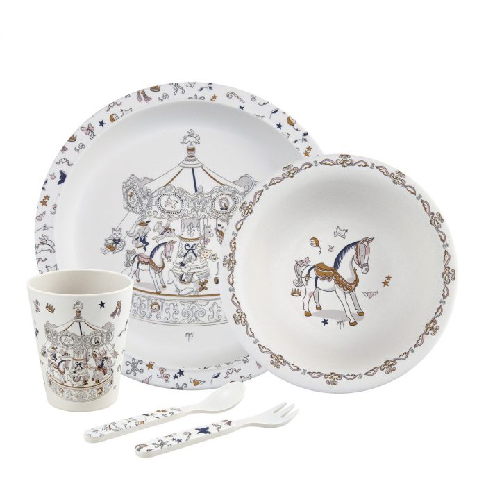 Mon premier coffret repas en bambou Petit Carrousel