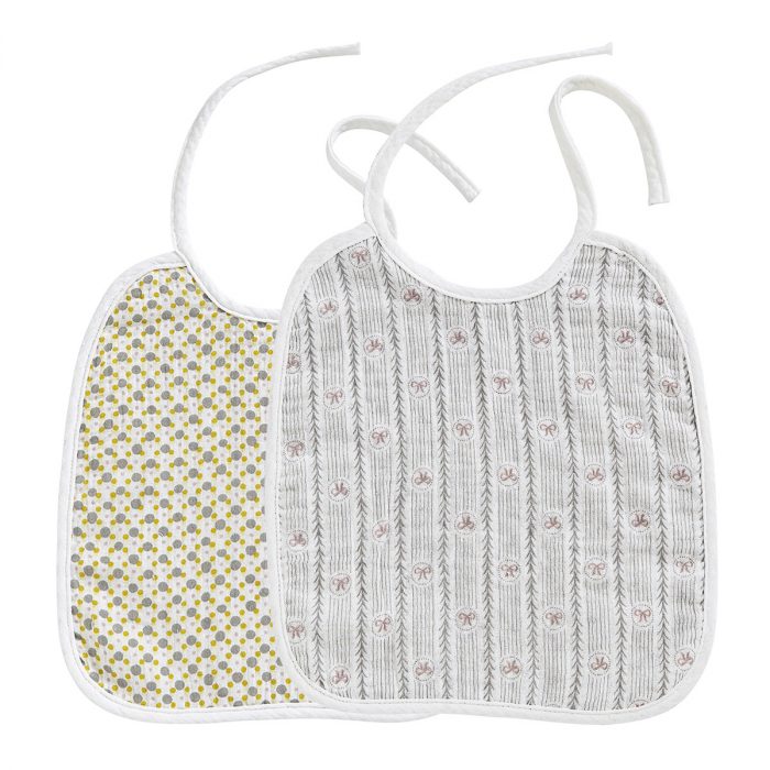 Set de 2 bavoirs Petite Reine