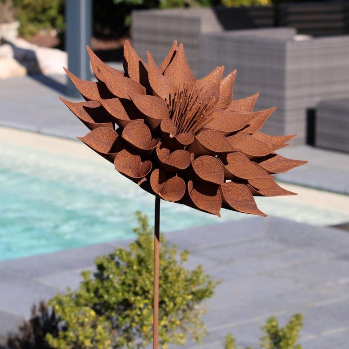 Fleur métallique Flower 294 Rusty – Image 2