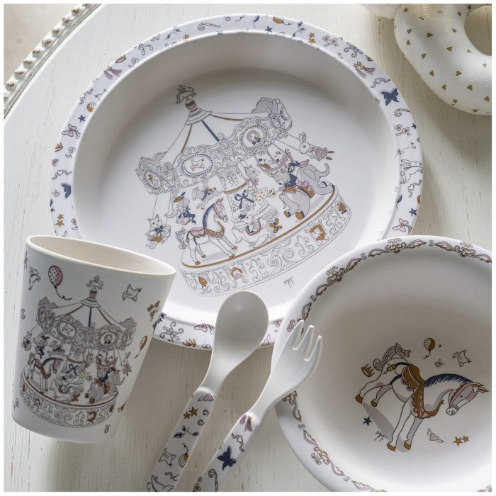 Mon premier coffret repas en bambou Petit Carrousel – Image 6