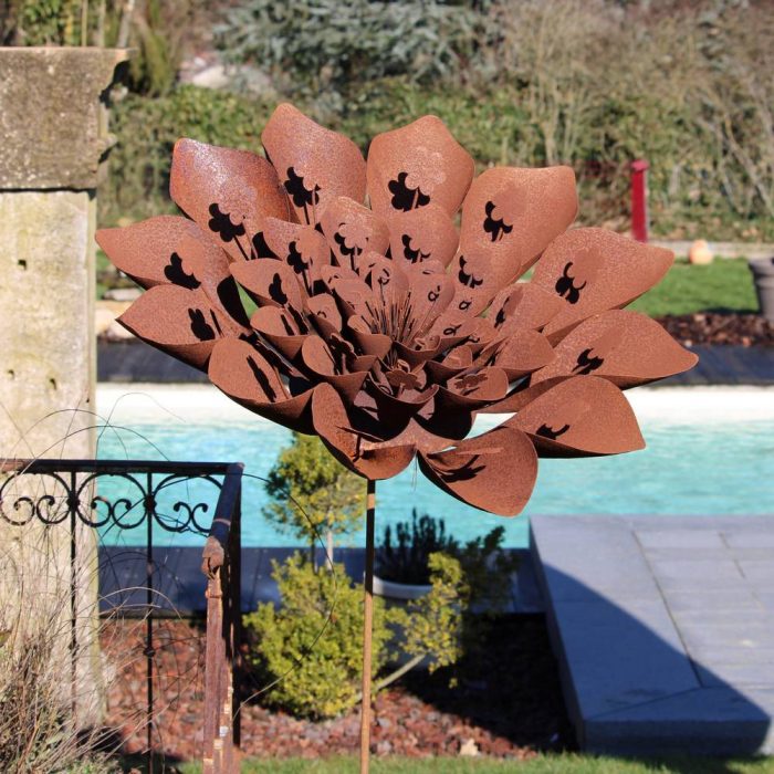 Fleur métallique Flower 394 Rusty – Image 5
