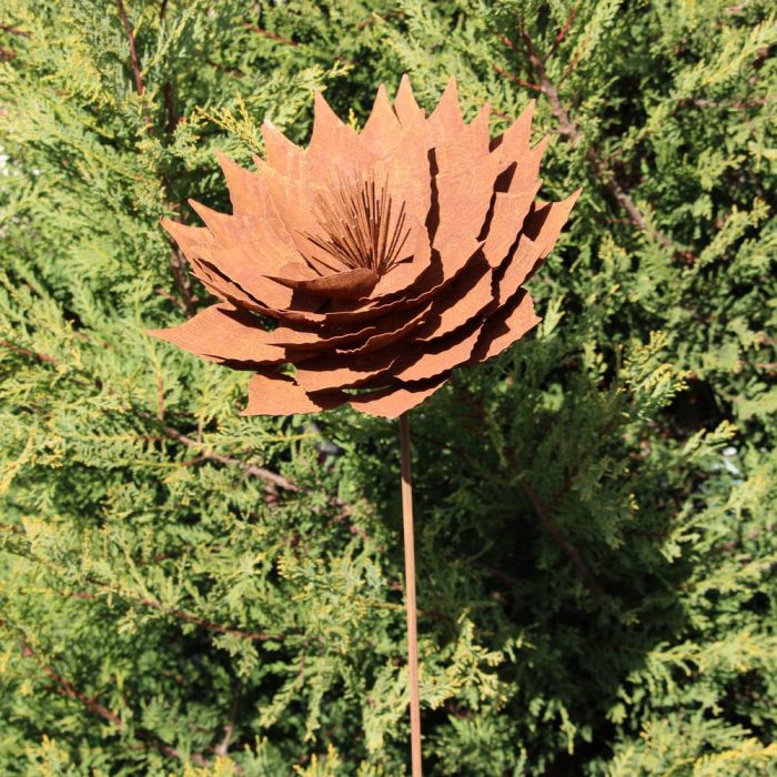 Fleur métallique Flower 290 Rusty – Image 4