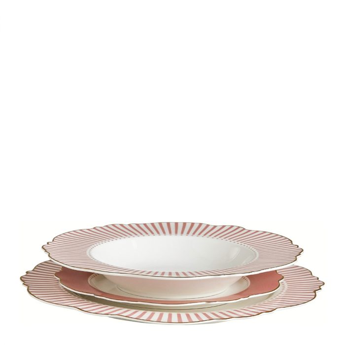 Assiette à dessert Madame de Récamier rose – Image 2