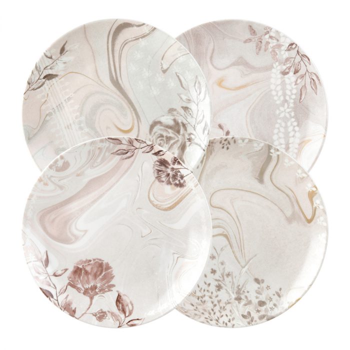 Coffret de 4 assiettes à dessert Palazzo Bello
