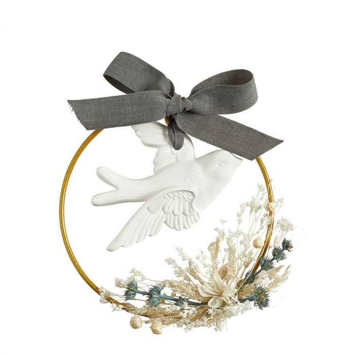 Couronne florale parfumée Palazzo Bello Fleur de Coton