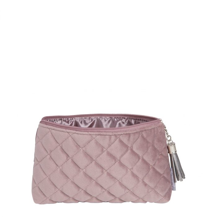 Pochette en velours Boudoir Précieux rose – Image 2