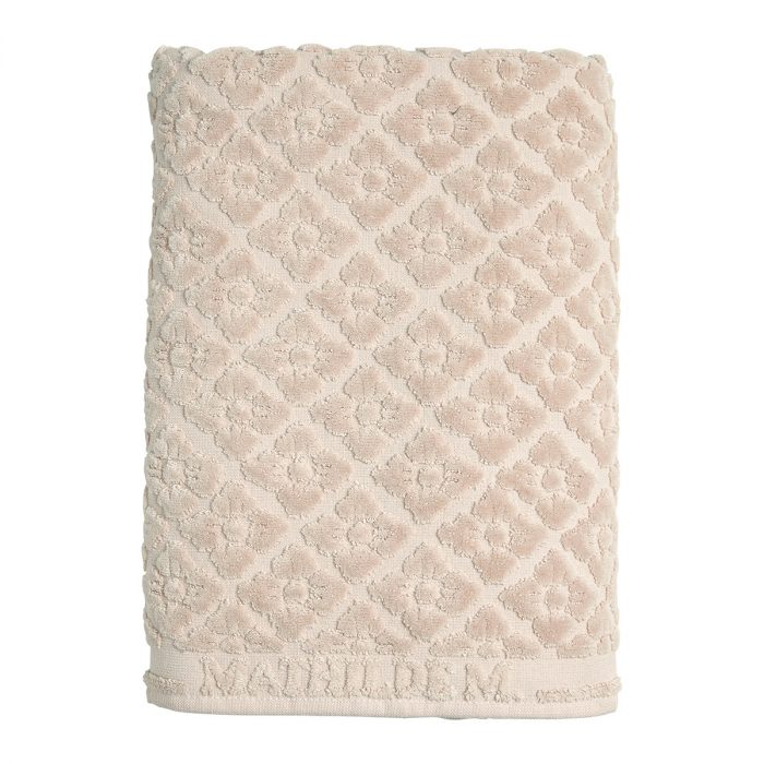 Serviette de bain Douceur Florale rose