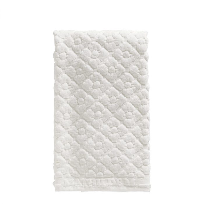 Serviette de toilette Douceur Florale blanche