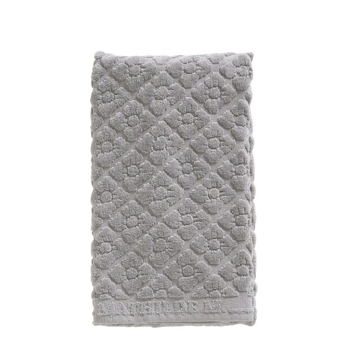 Serviette de toilette Douceur Florale grise
