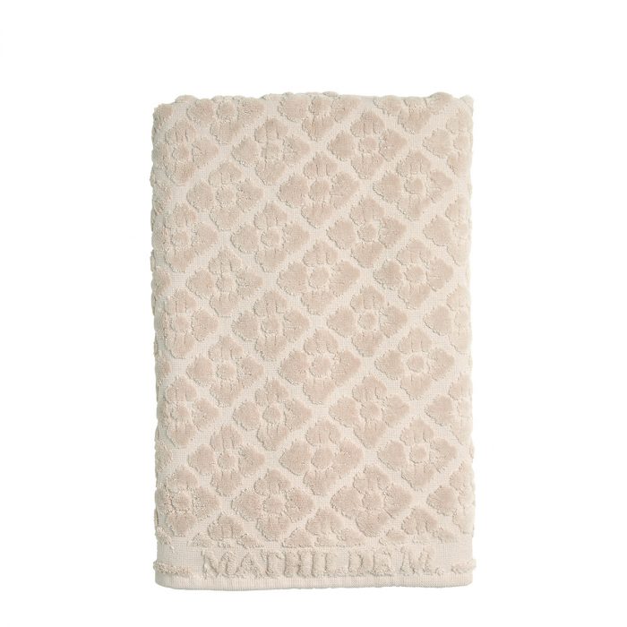 Serviette de toilette Douceur Florale rose