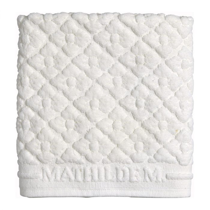 Tapis de bain Douceur Florale blanc