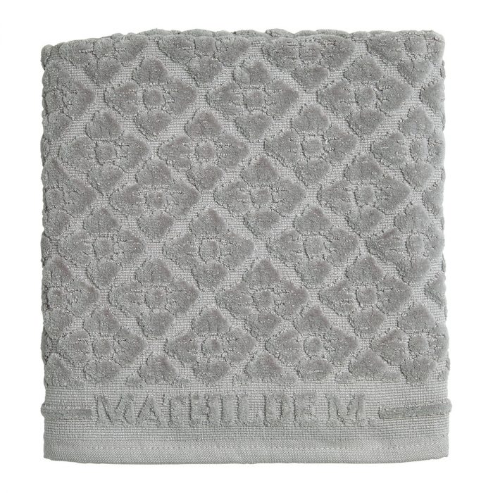 Tapis de bain Douceur Florale gris