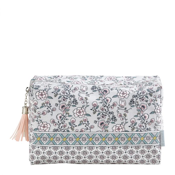 Trousse de toilette rectangulaire Paradis Fleuri grand modèle