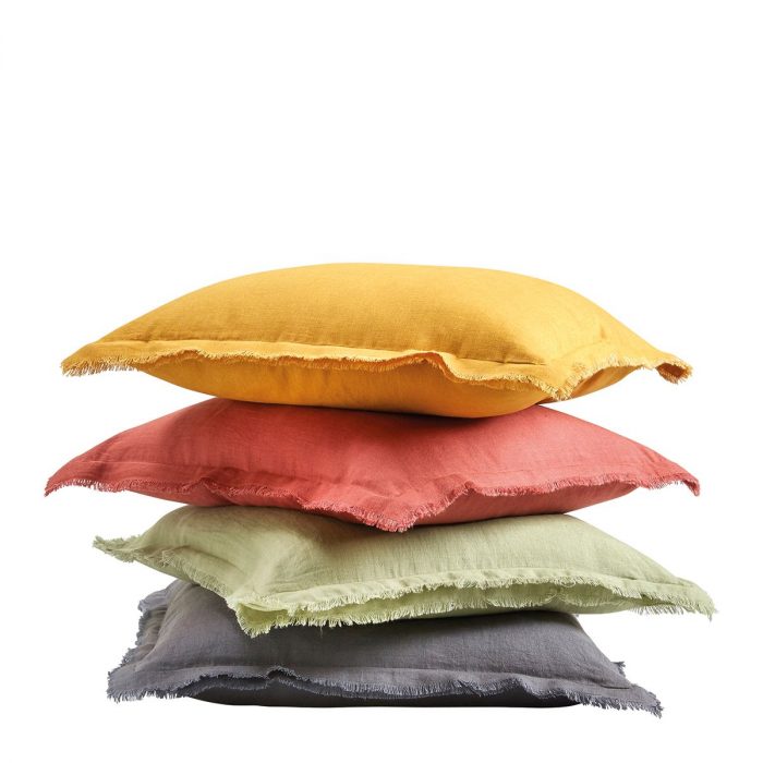 Coussin Léa safran – Image 3