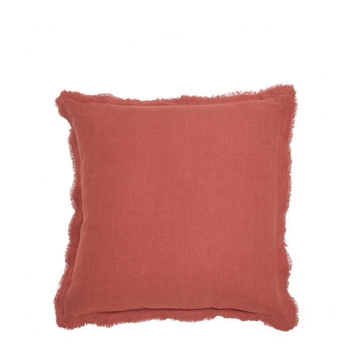 Coussin Léa sienne