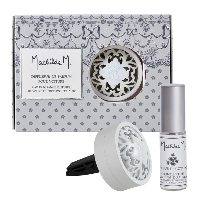 Diffuseur de parfum pour voiture Escapades Parfumées Fleur de Coton