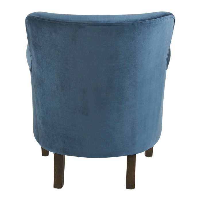 Fauteuil CLAUDE velours bleu de minuit – Image 2