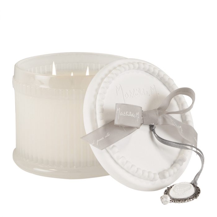 Bougie parfumée Élégante 340 g Poudre de Riz – Image 2