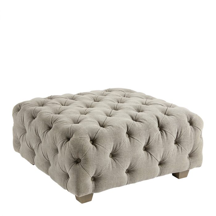 Pouf THEA lin gris – Image 2