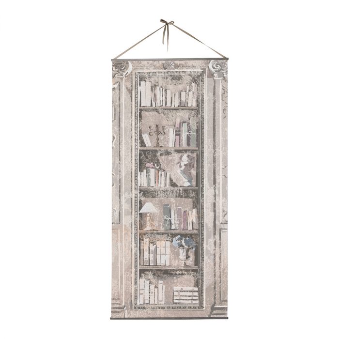 Toile trompe-l'œil Bibliothèque