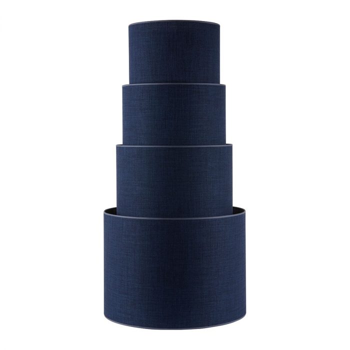 Abat-jour cylindrique indigo diamètre 45 cm – Image 3