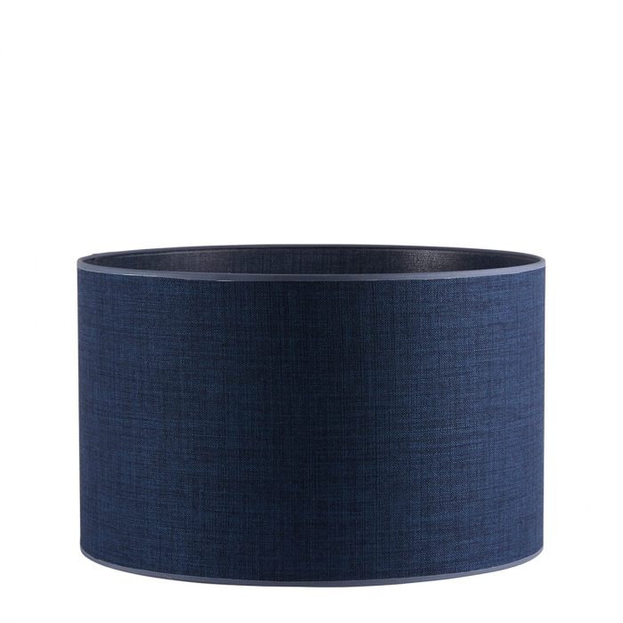 Abat-jour cylindrique indigo diamètre 45 cm