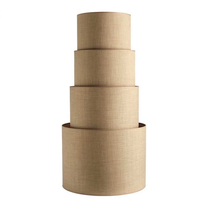 Abat-jour cylindrique beige diamètre 35 cm – Image 2