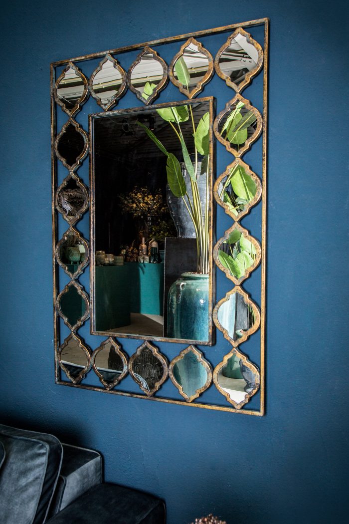 Miroir rectangulaire doré – Image 2