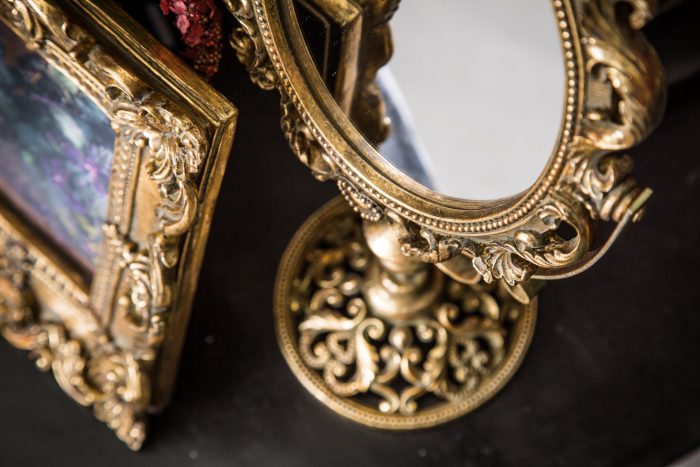 Miroir Lenny doré – Image 2