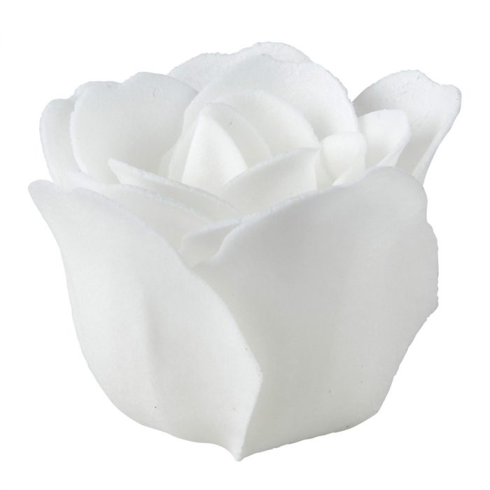 Coffret de 12 roses en feuilles de savon blanches et nude – Image 3