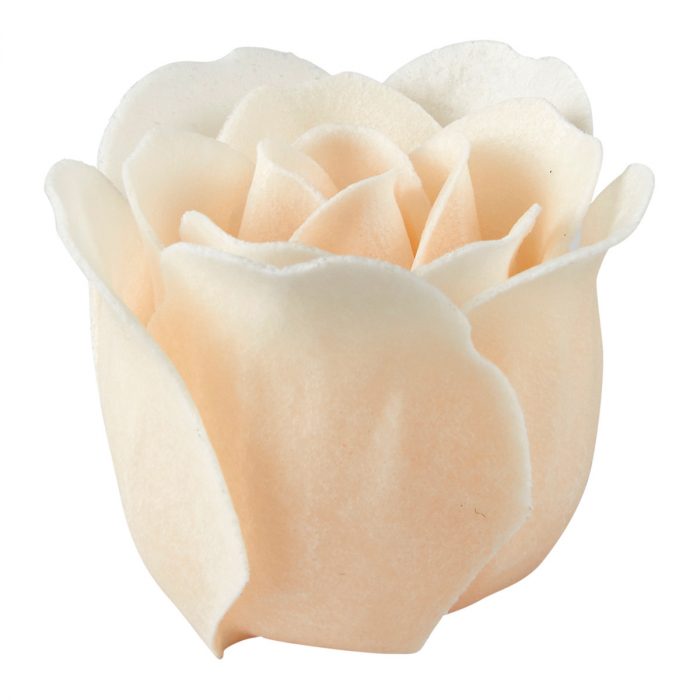 Coffret de 12 roses en feuilles de savon blanches et nude – Image 2