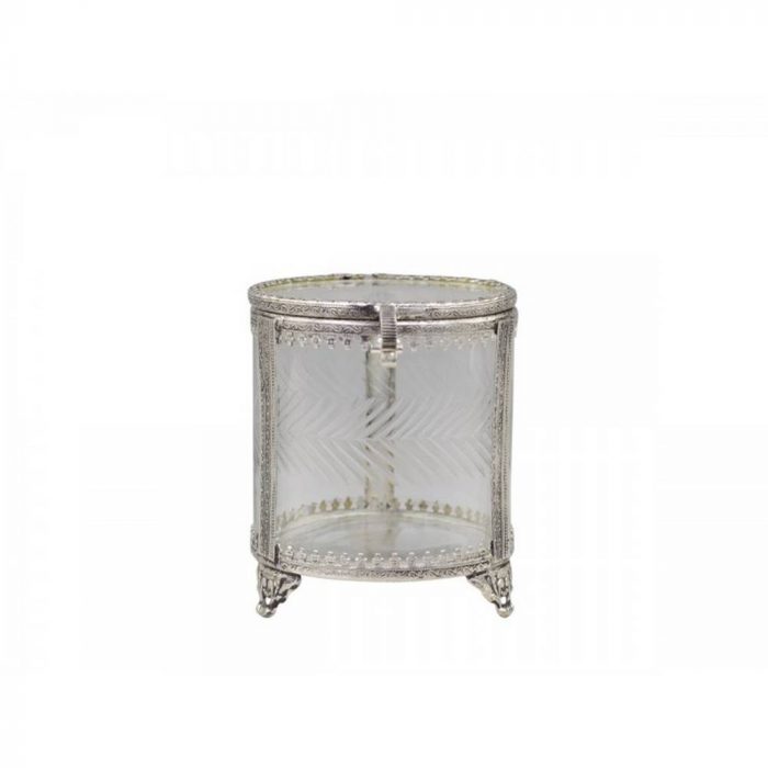 Boîte avec décor argent