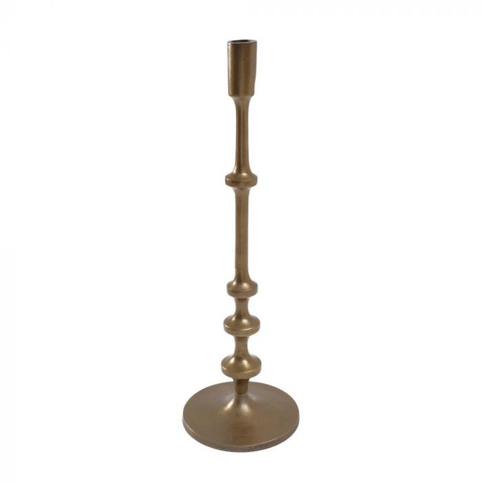 Bougeoir antique en aluminium