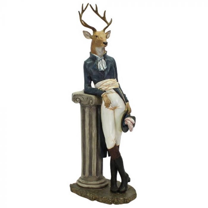 Cerf queue de pie