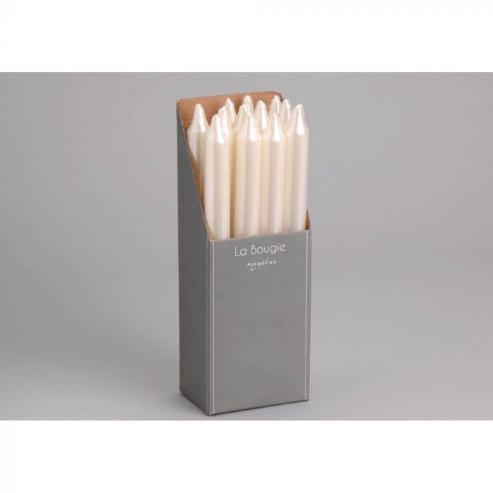 Bougie flambeau nacre