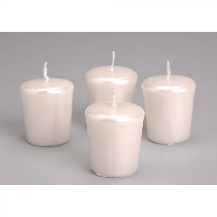 Lot 4 bougies nacrées