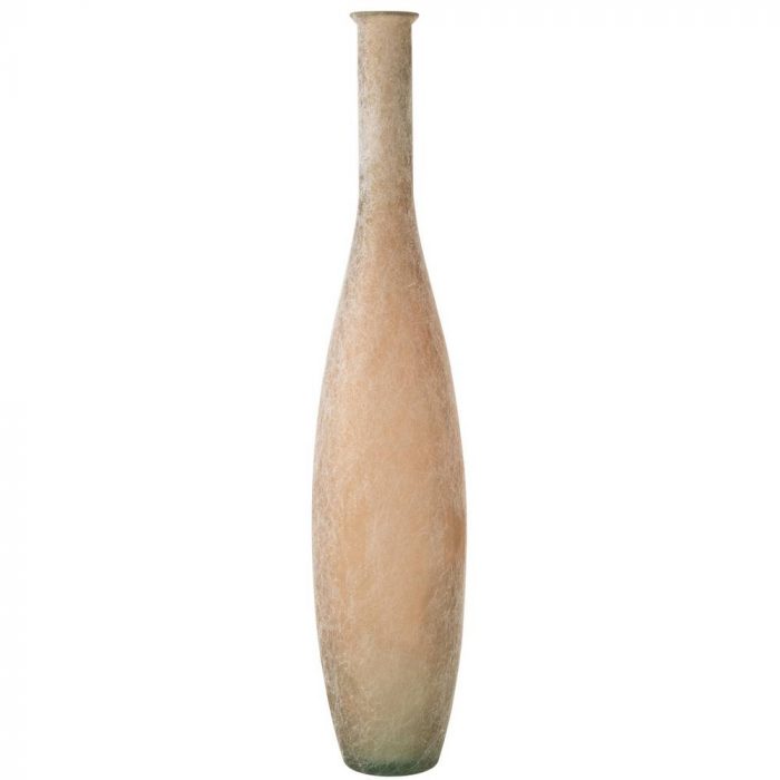 Vase en verre beige